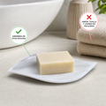 Jabonera de mármol blanco con forma de hoja