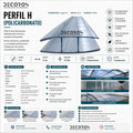 Perfil H de Policarbonato Transparente – 3 m