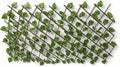 Cerca Expandible con Follaje Artificial Verde, Panel Decorativo para Jardín e Interior.